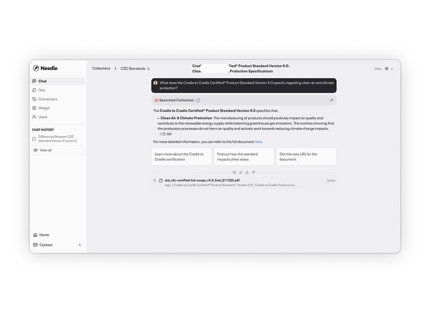 AI knowledge base for waste management